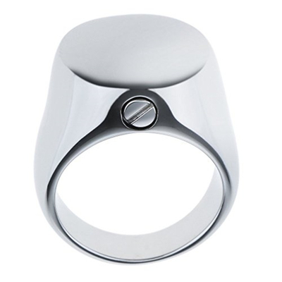 Classic Style Stainless Steel Round Ring Cremation Pet Jewelry with Inlay Technology