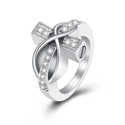Stainless Steel Cremation Ring For Ash Cross Memorial Urn Jewelry Human/Pet Ash Holder Style Fashionable